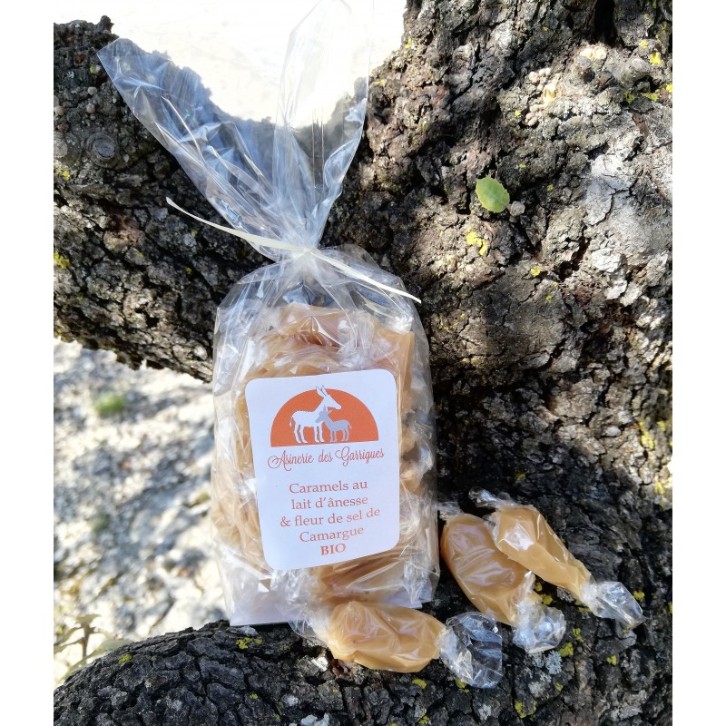 Caramels au Lait d'ânesse BIO & Fleur de sel de Camargue BIO Caramels au Lait d'ânesse BIO & Fleur de sel de Camargue BIO